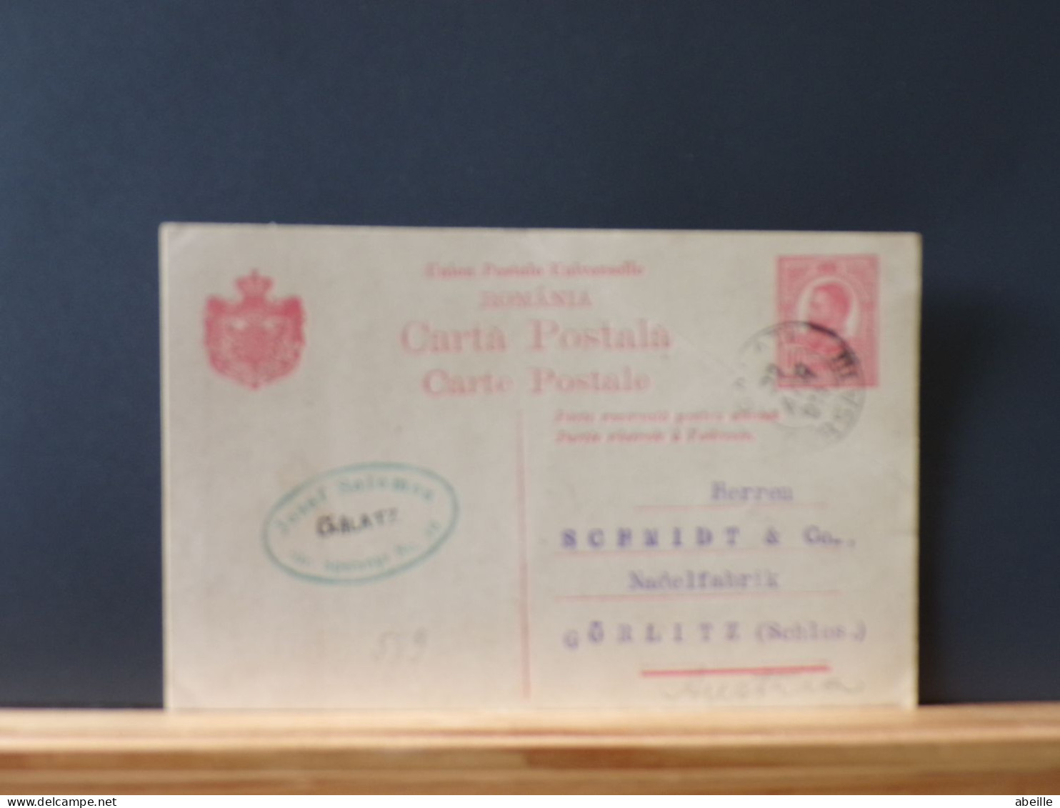 ENTIER589  CP  ROUMANIE  1914 AUSTRIA - Interi Postali