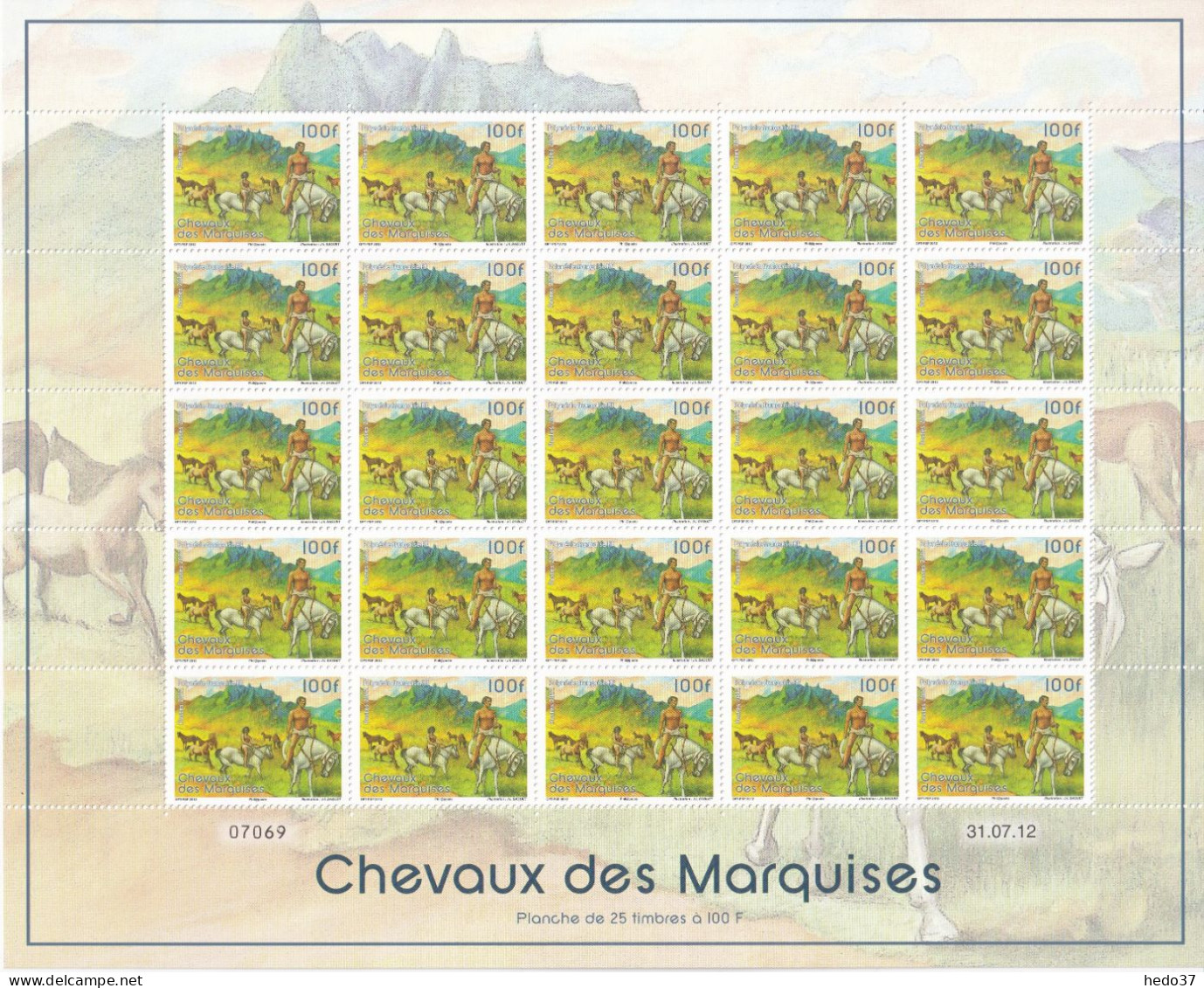 Polynésie N°1007/1008 - Feuille Entière - Neufs ** Sans Charnière - TB - Unused Stamps