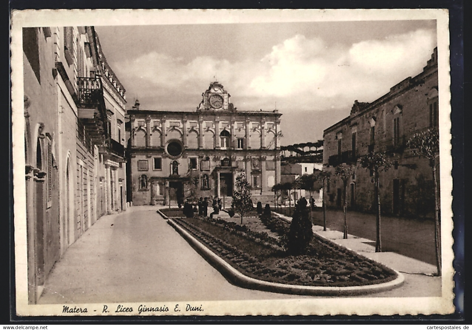 Cartolina Matera, R. Liceo Ginnasio E. Duni  - Matera