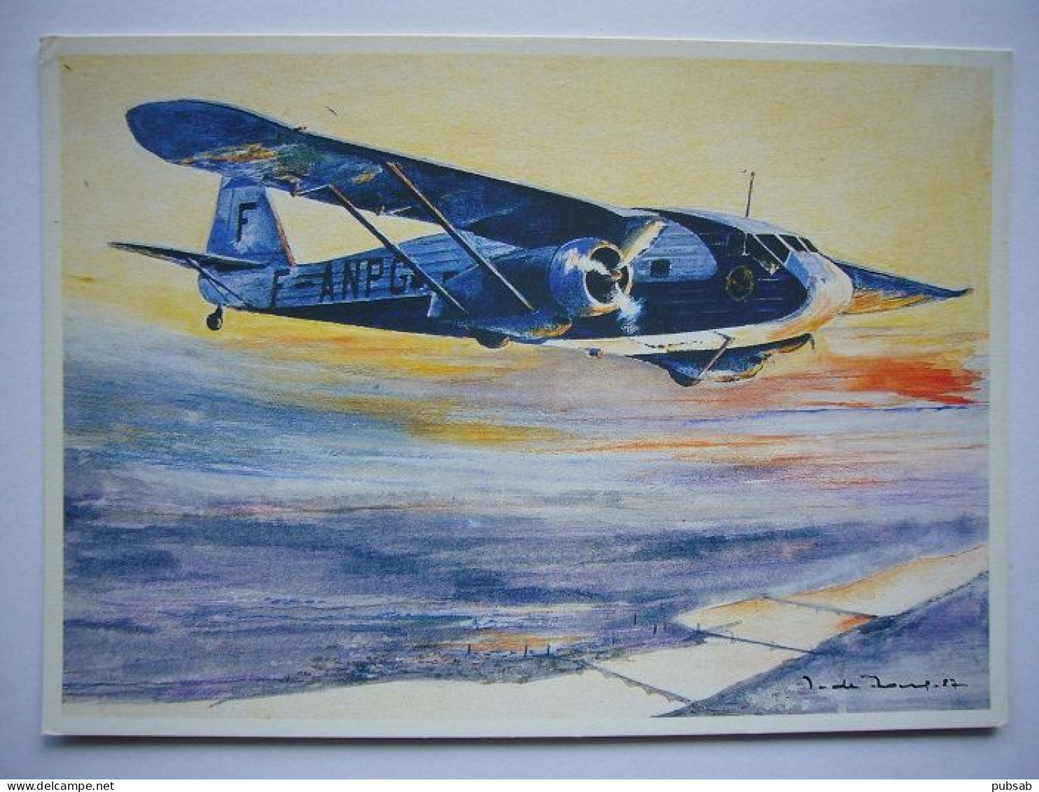 Avion / Airplane / AIR FRANCE / Potez 62 / Composition De Joseph De Joux - 1919-1938: Entre Guerras