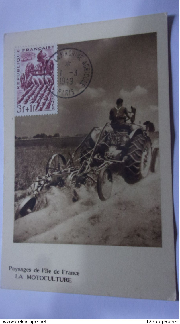 1/3/1949 - CM - SALON DE LA MACHINE AGRICOLE - Motoculture - Agriculture TRACTEUR LABOUR - Tractores