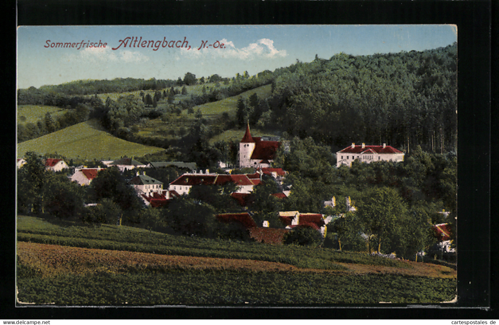 AK Altlengbach /N.-Oe., Teilansicht Mit Kirche  - Autres & Non Classés