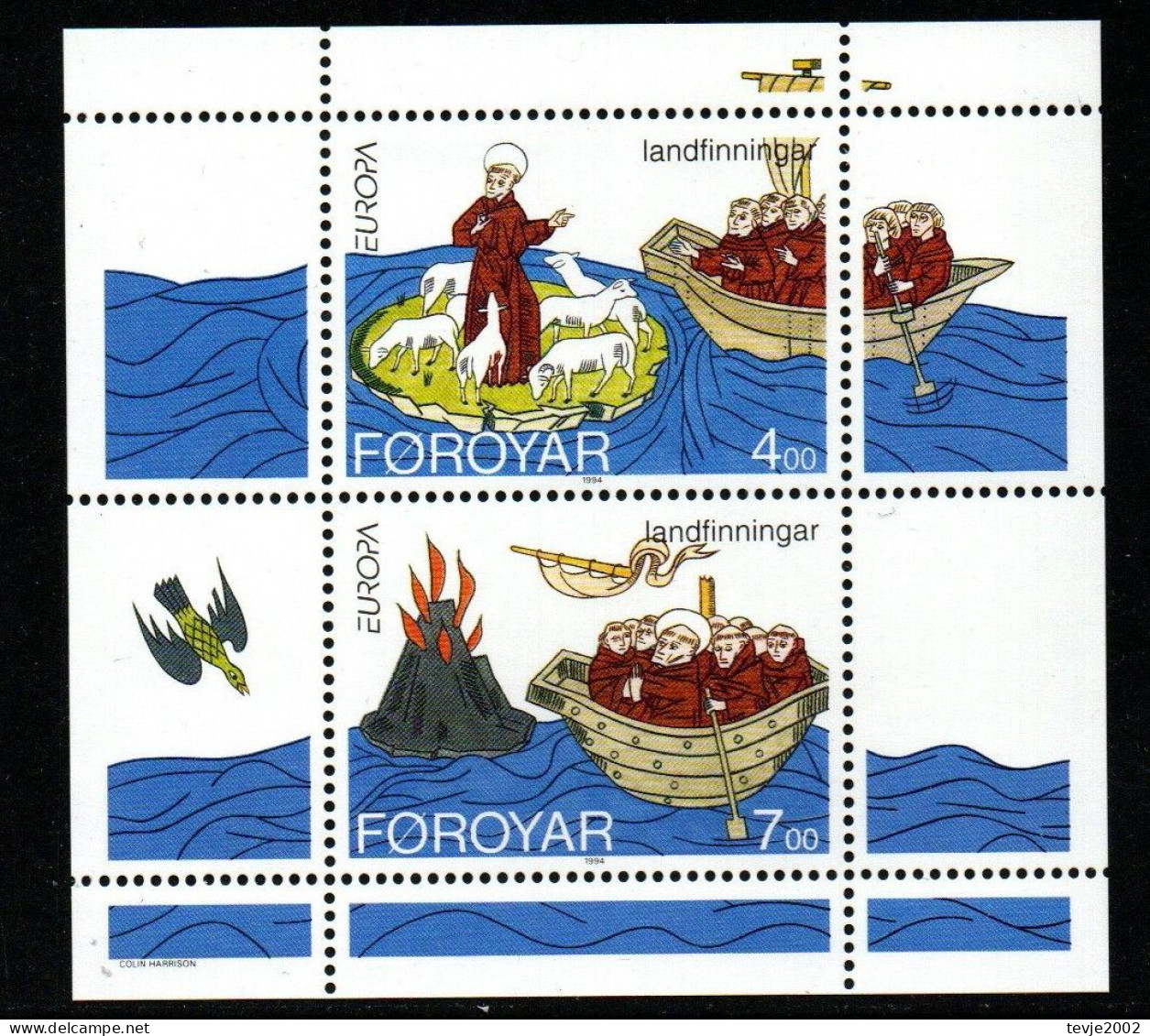Färöer 1994 - Mi.Nr. Block 7 - Postfrisch MNH - Europa CEPT - 1994