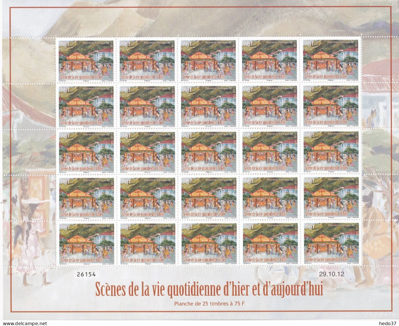 Polynésie N°1013/1014 - Feuille Entière - Neufs ** Sans Charnière - TB - Unused Stamps