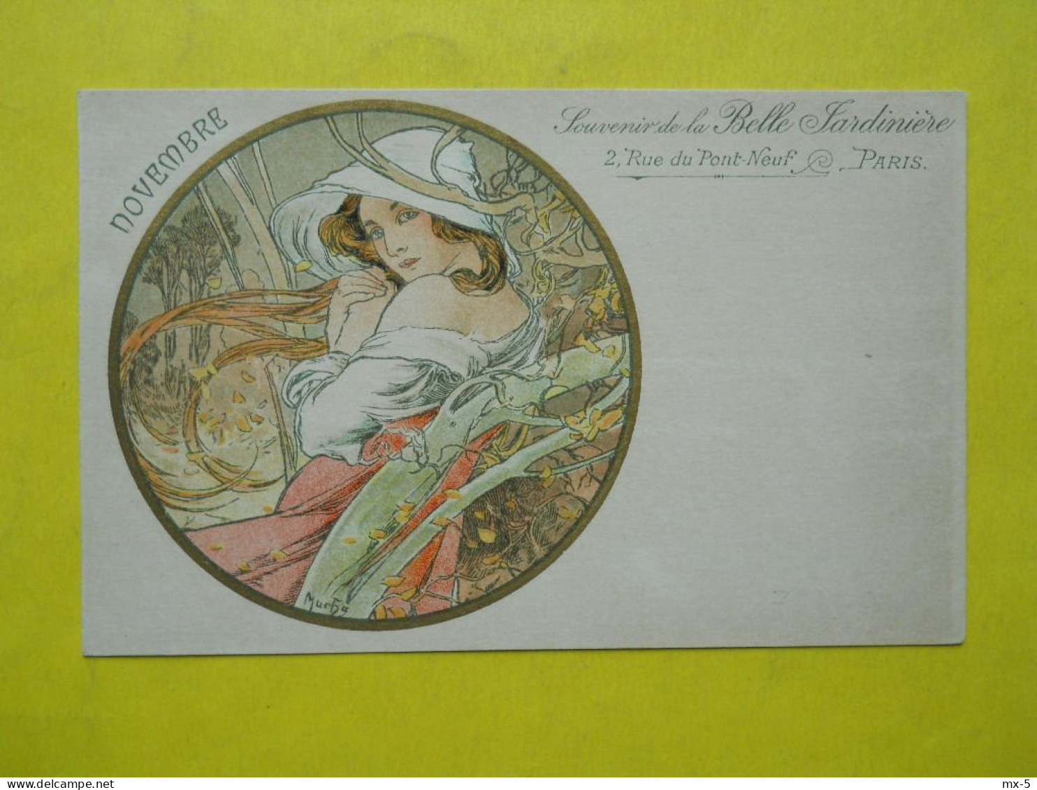 MUCHA ,art Nouveau ,mois De Novembre ,Belle Jardiniere - Mucha, Alphonse