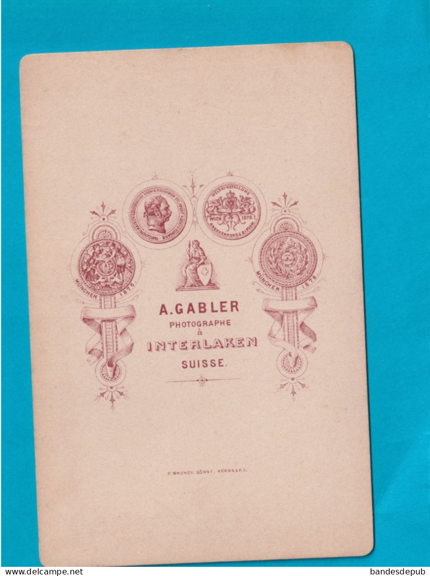 RARE  Grindelwald Hôtel De L'ours Par Gabler De Interlaken (Suisse) Circa 1880 - Alte (vor 1900)