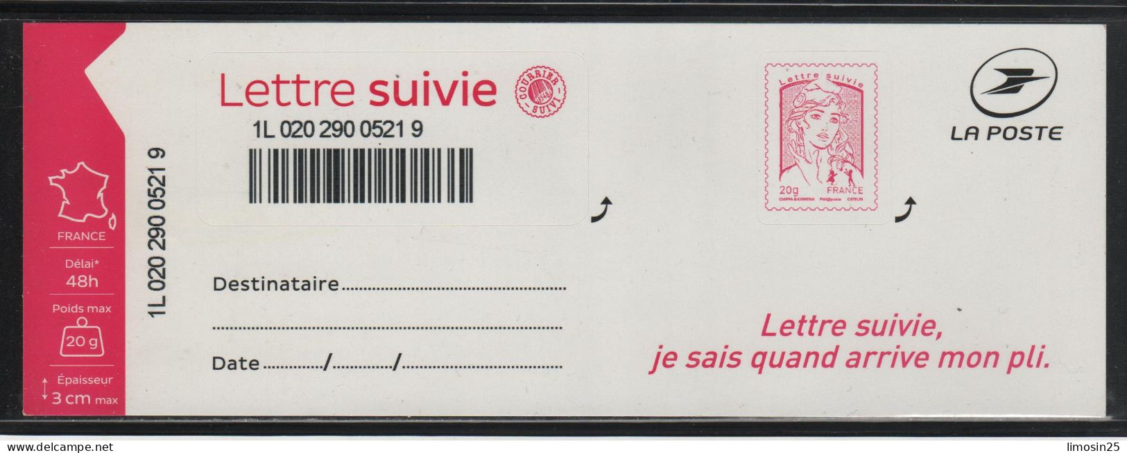 Marianne De Chiappa - Lettre Suivie - Feuillet Complet - Unused Stamps