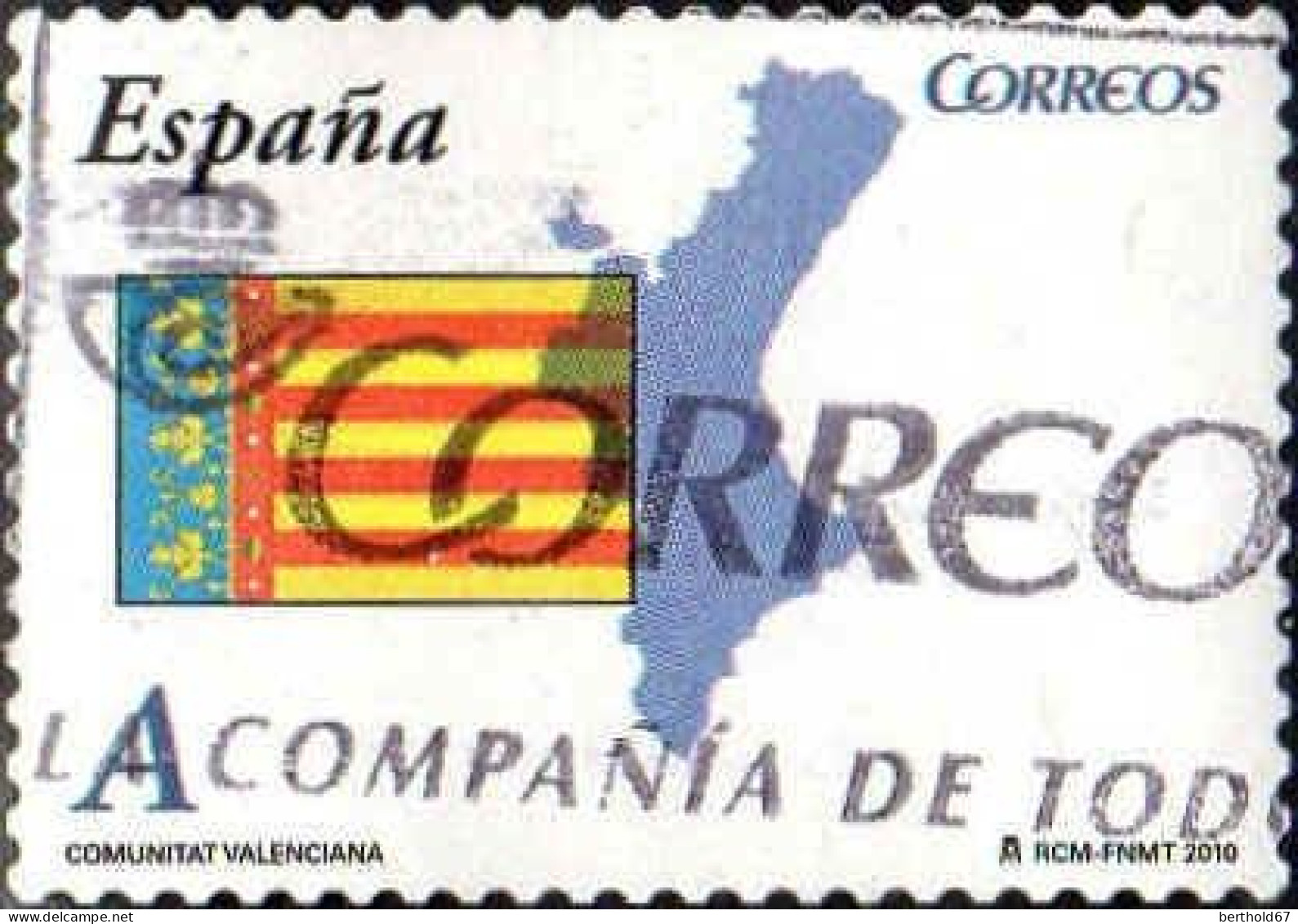 Espagne Poste Obl Yv:4174 Mi:4470 Ed:4529 Comunitat Valenciana (Belle Obl.mécanique) - Oblitérés