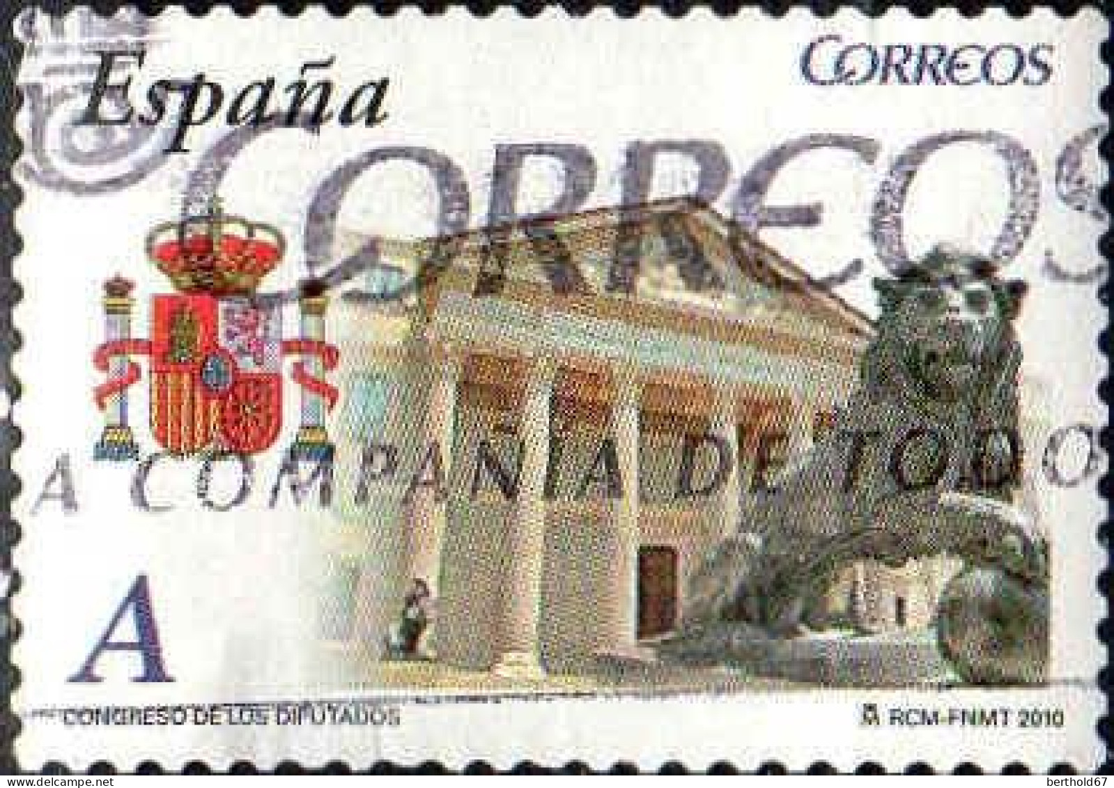Espagne Poste Obl Yv:4171 Mi:4467 Ed:4524 Congresso De Los Diputados (Belle Obl.mécanique) - Used Stamps