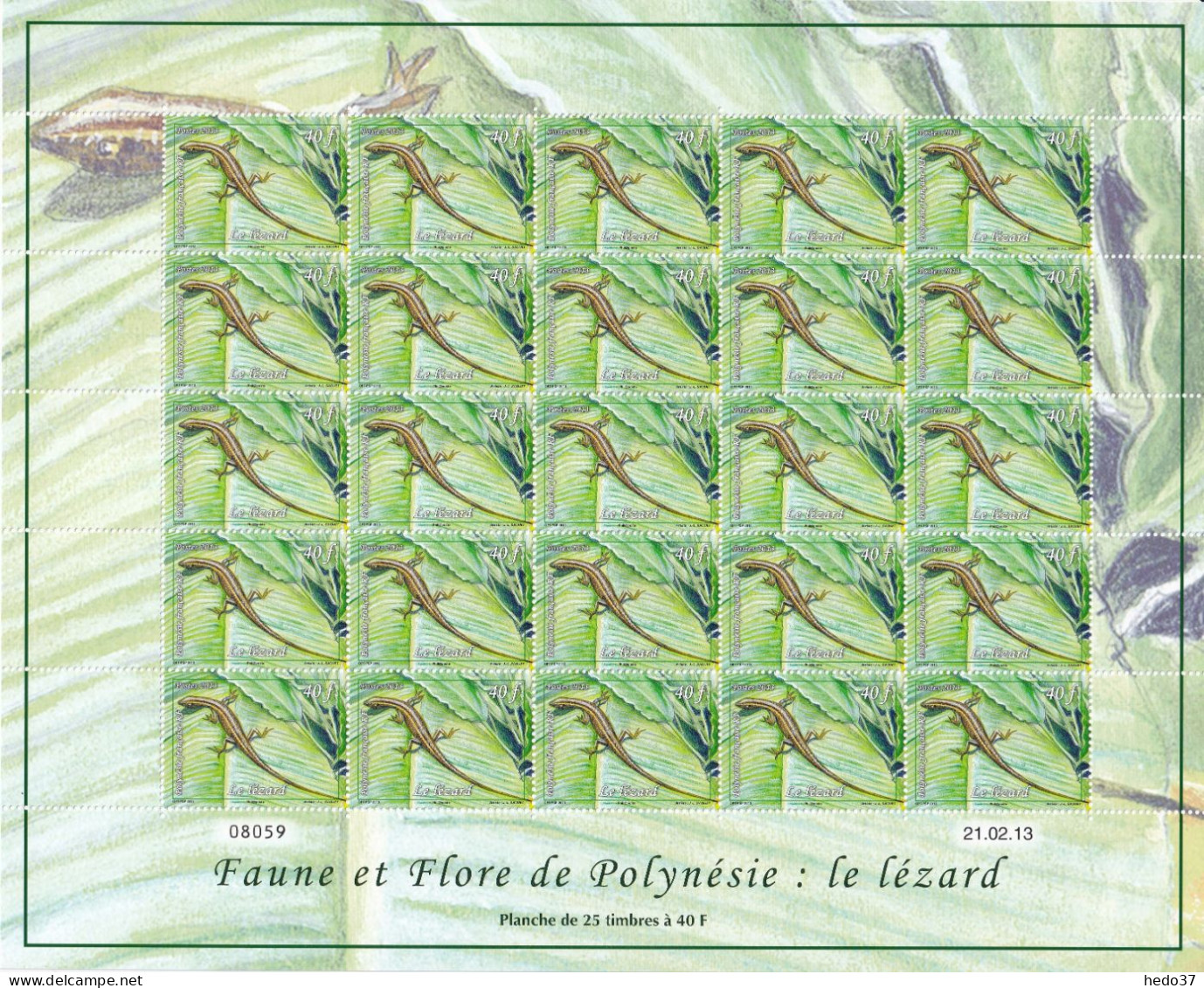 Polynésie N°1019/1021 - Feuille Entière - Neufs ** Sans Charnière - TB - Ongebruikt