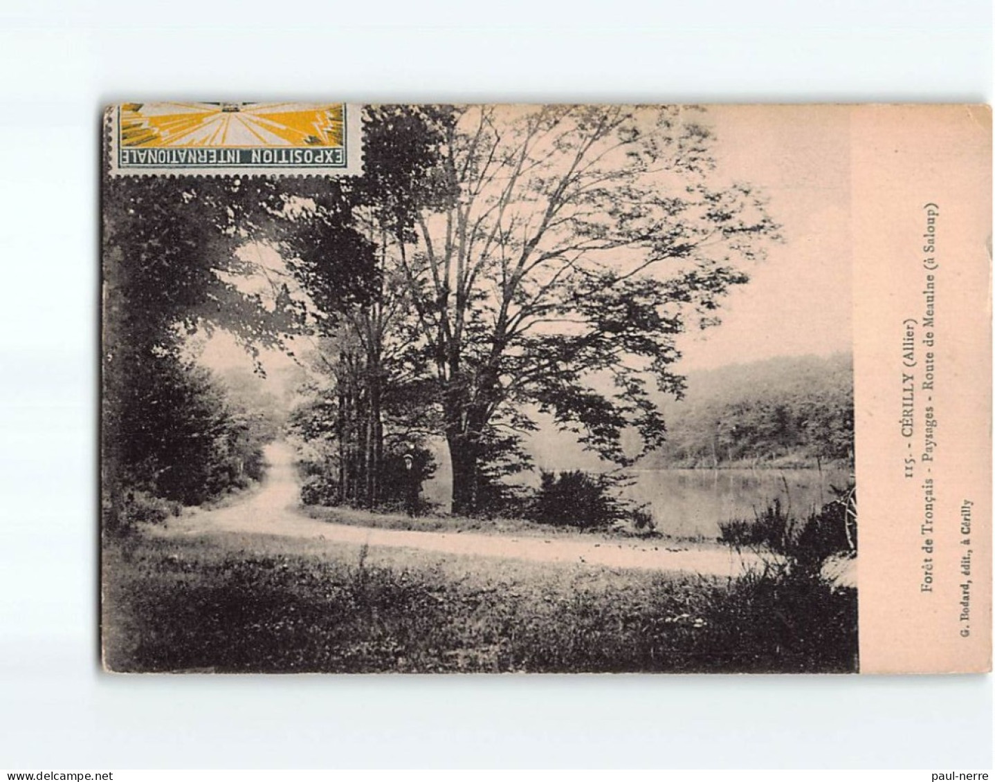 CERILLY : Forêt De Tronçais, Paysages, Route De Meaulne - état - Andere & Zonder Classificatie