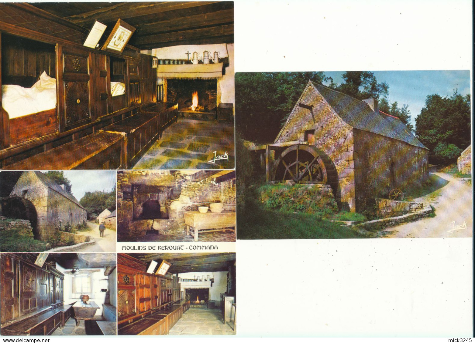 Lot De 3 Cartes De Commana - Le Moulin De Kerouat - Sonstige & Ohne Zuordnung