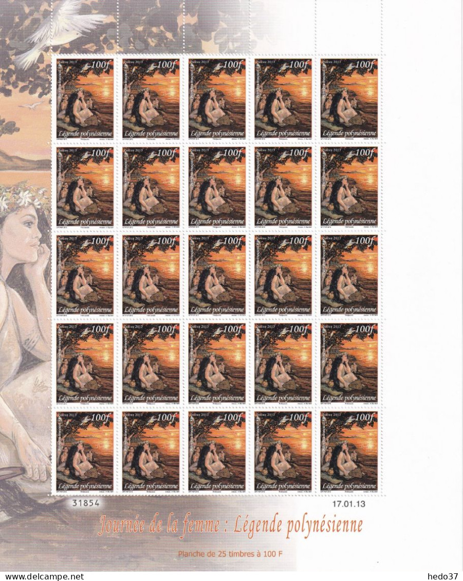 Polynésie N°1017/1018 - Feuille Entière - Neufs ** Sans Charnière - TB - Unused Stamps