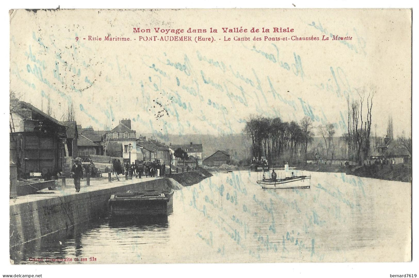 27 Pont Audemer - Mon Voyage Dans Lavallee De La Risle - Risle Maritime - Le Canot Des Ponts Et Chaussees La Mouette - Pont Audemer