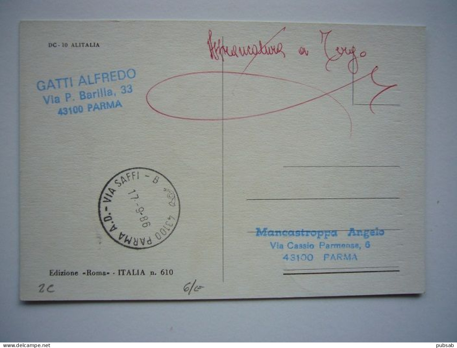 Avion / Airplane / ALITALIA / Douglas DC-10 /  Carte Maximum - 1946-....: Ere Moderne