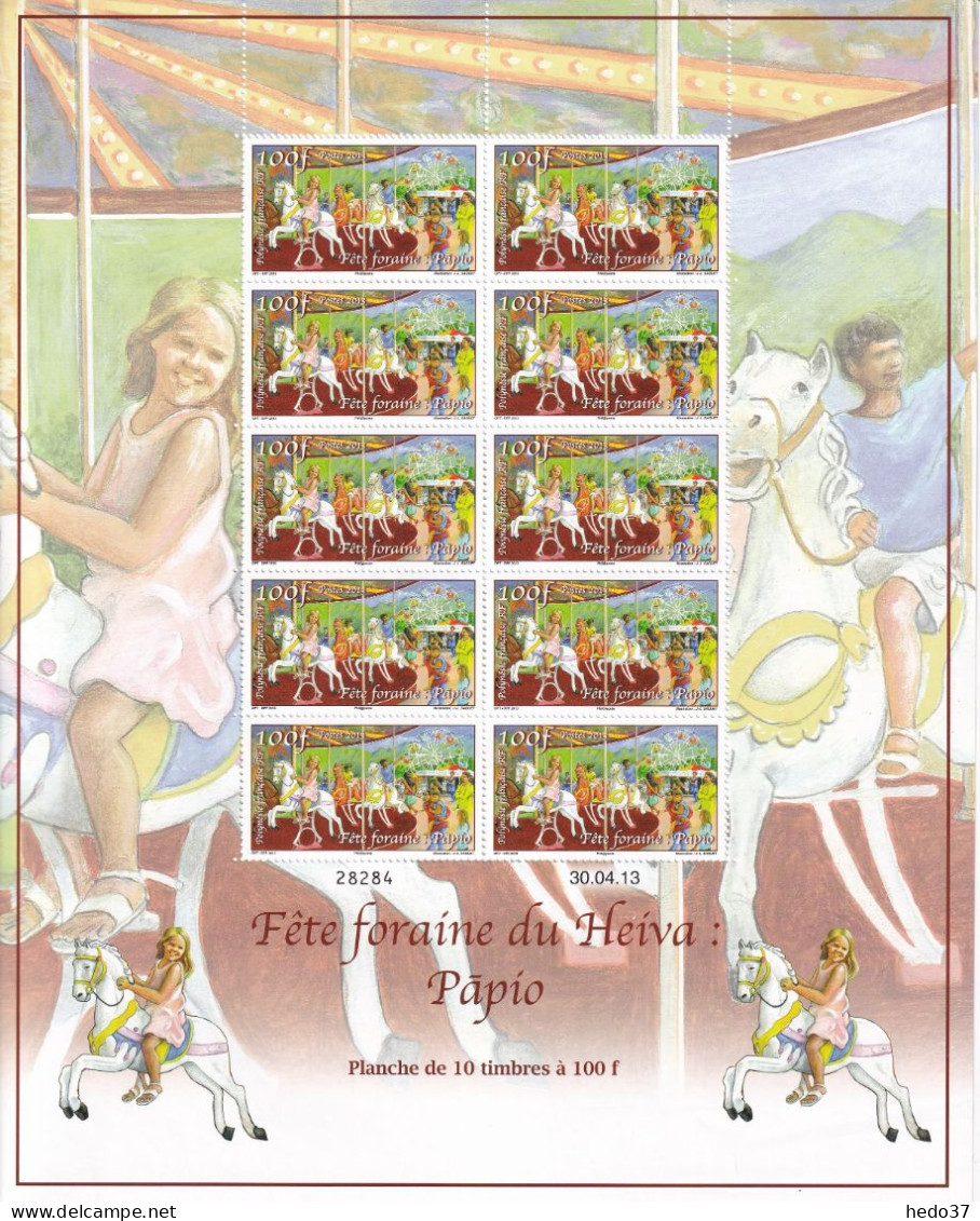 Polynésie N°1033 - Feuille Entière - Neufs ** Sans Charnière - TB - Unused Stamps