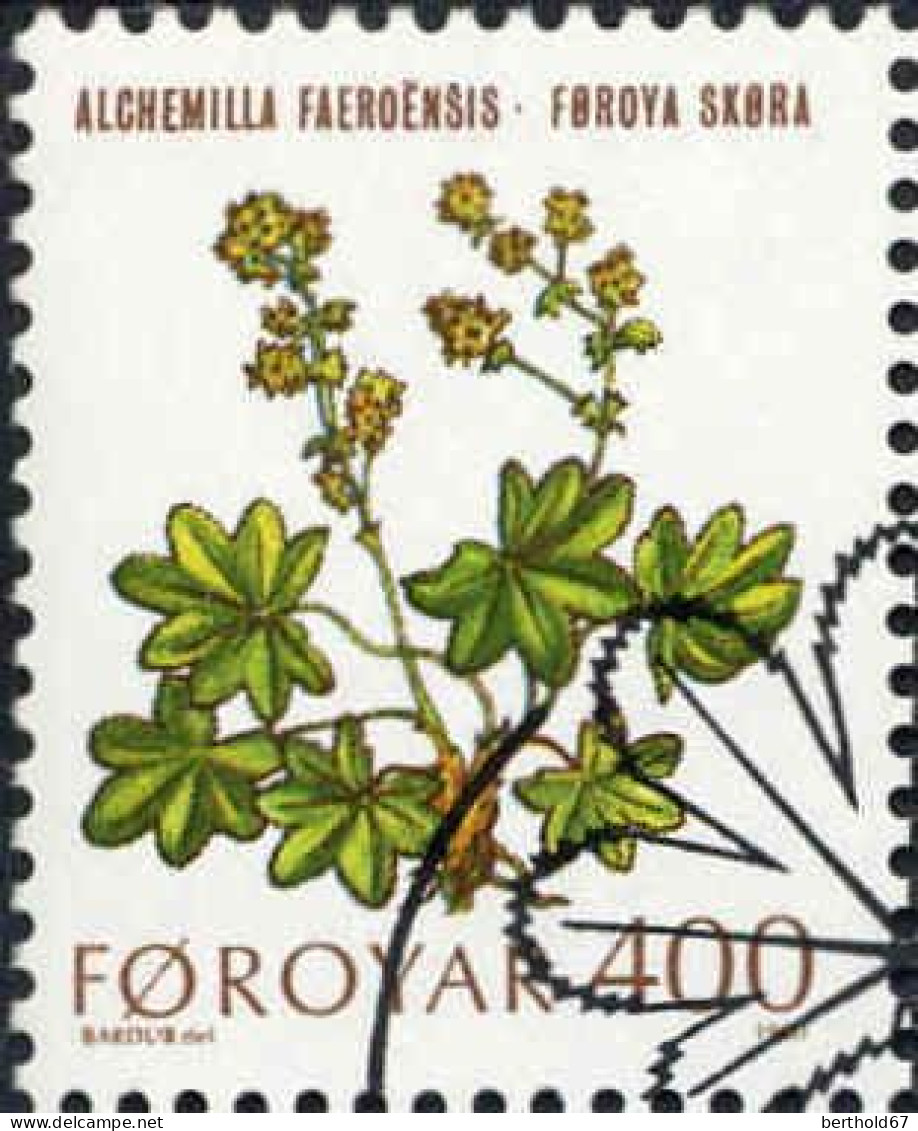 Feroe Poste Obl Yv: 42/46 Plantes Sauvages (TB Cachet Rond) (Thème) - Färöer Inseln