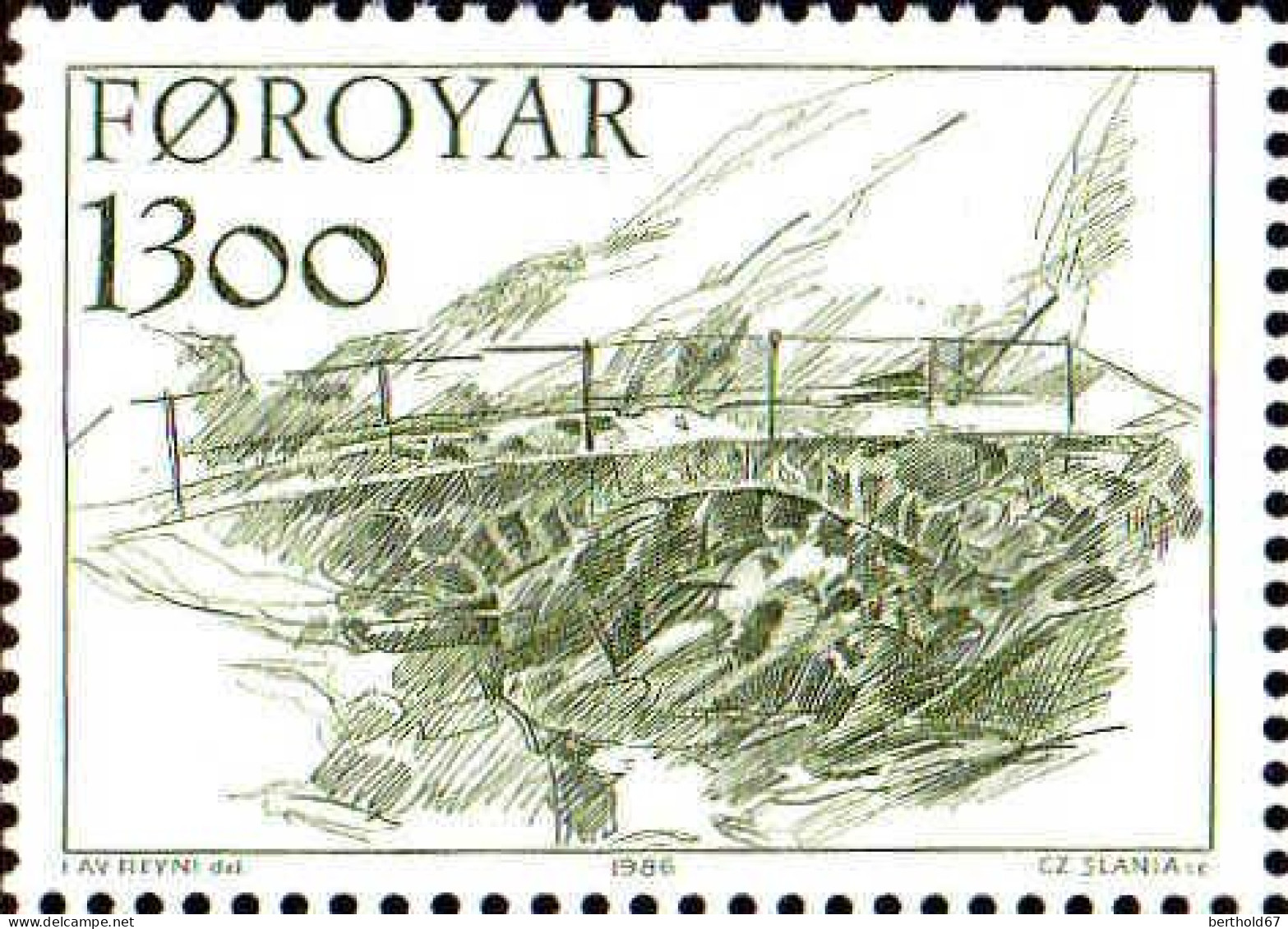 Feroe Poste N** Yv:136/138 Vieux Ponts Féroïens - Färöer Inseln
