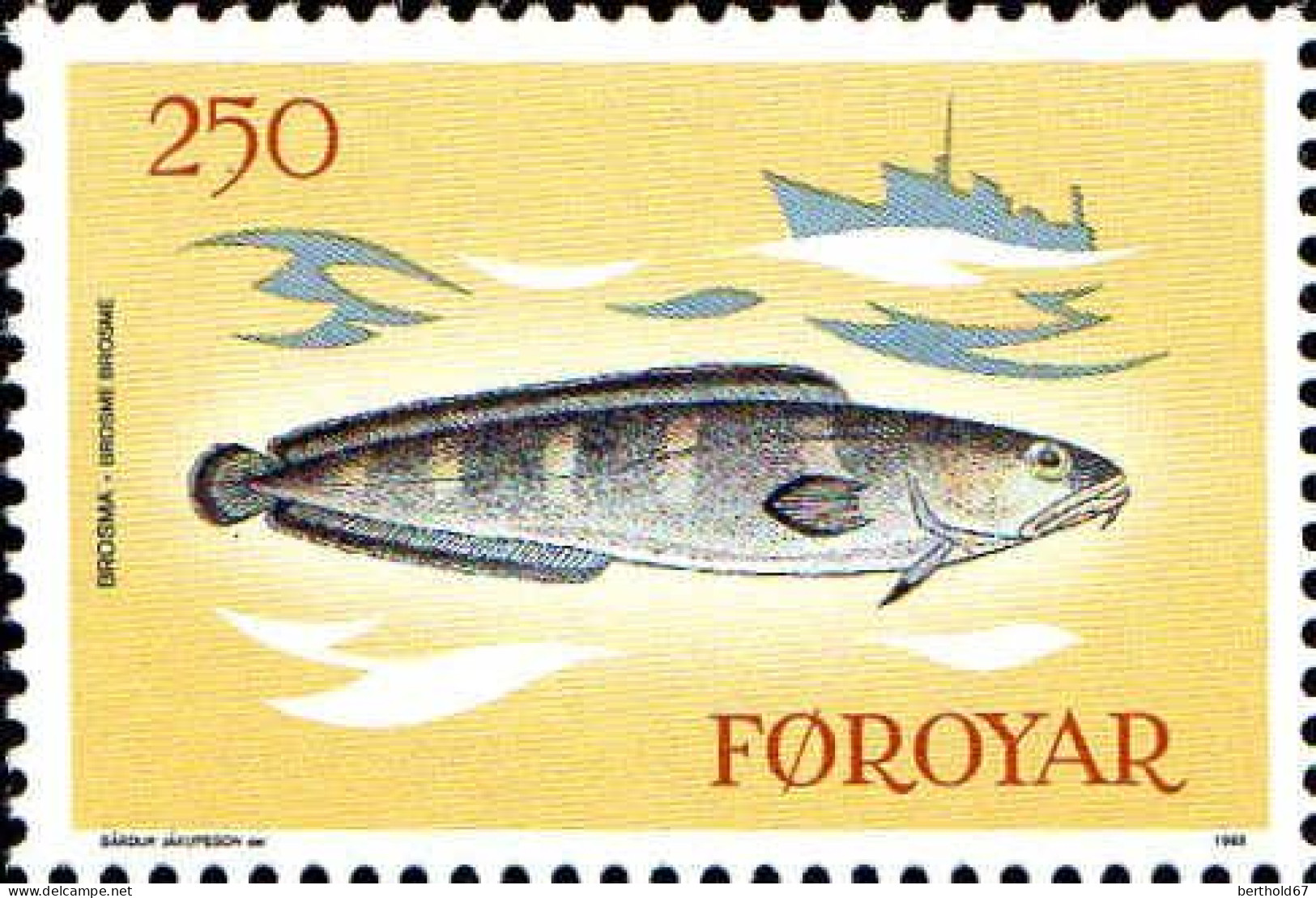 Feroe Poste N** Yv: 80/83 Poissons Autour De Féroé - Islas Faeroes