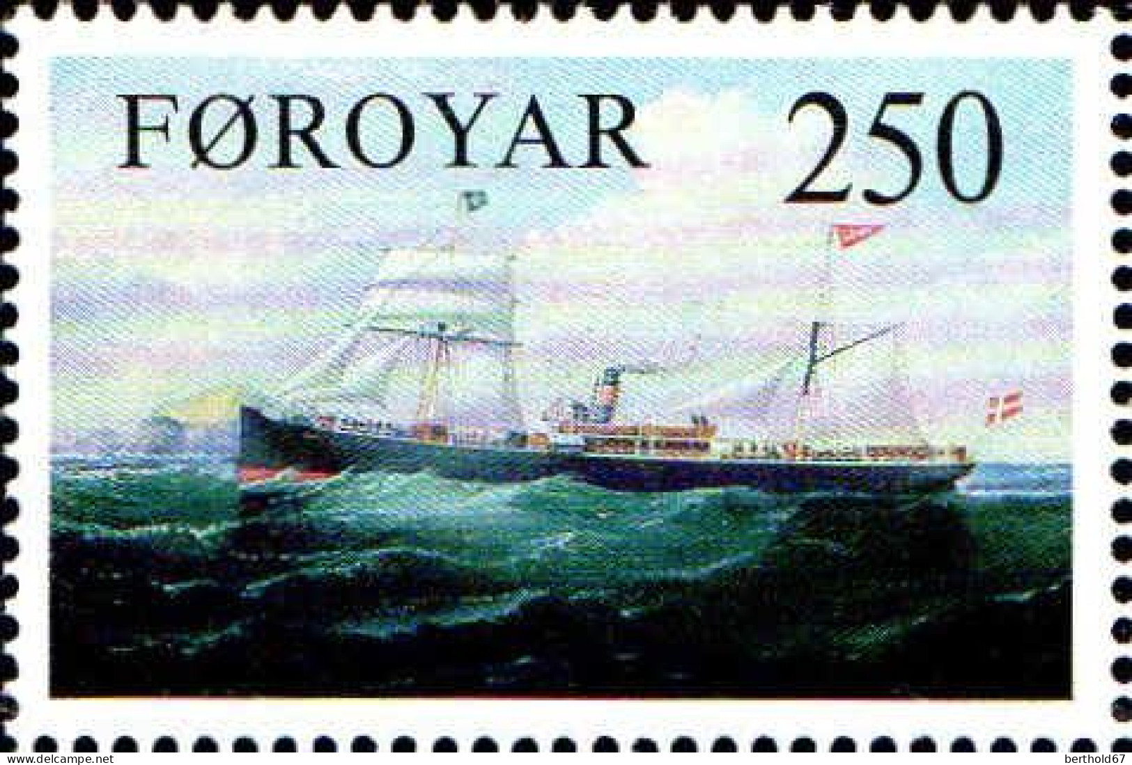 Feroe Poste N** Yv: 73/75 Anciens Bateaux à Vapeur - Faroe Islands