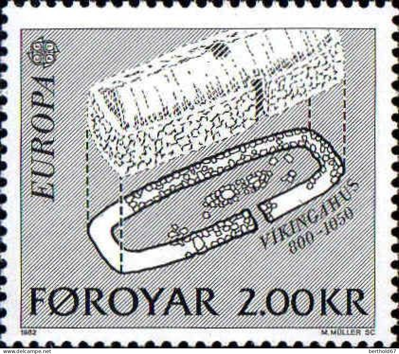 Feroe Poste N** Yv: 64/65 Europa Cept Faits Historiques - Faroe Islands