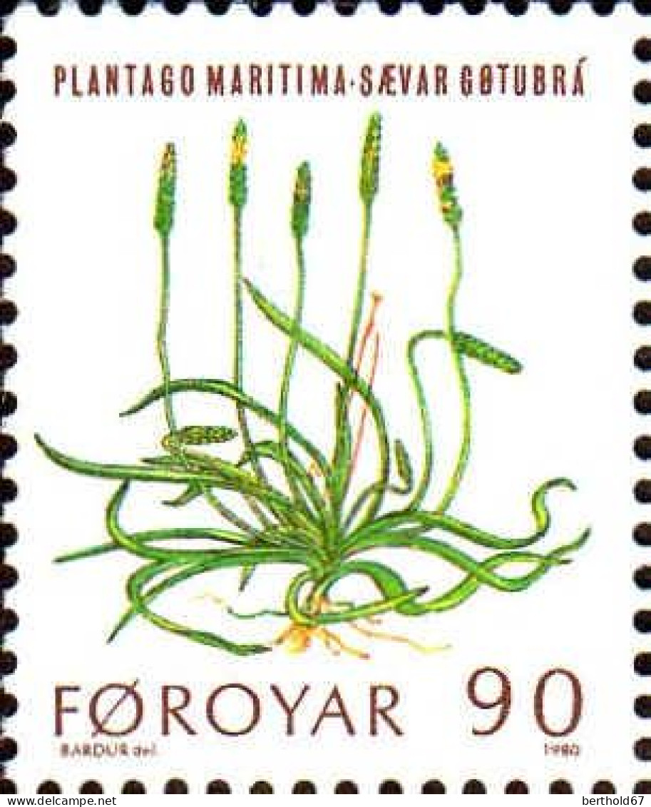 Feroe Poste N** Yv: 42/46 Plantes Sauvages - Faroe Islands