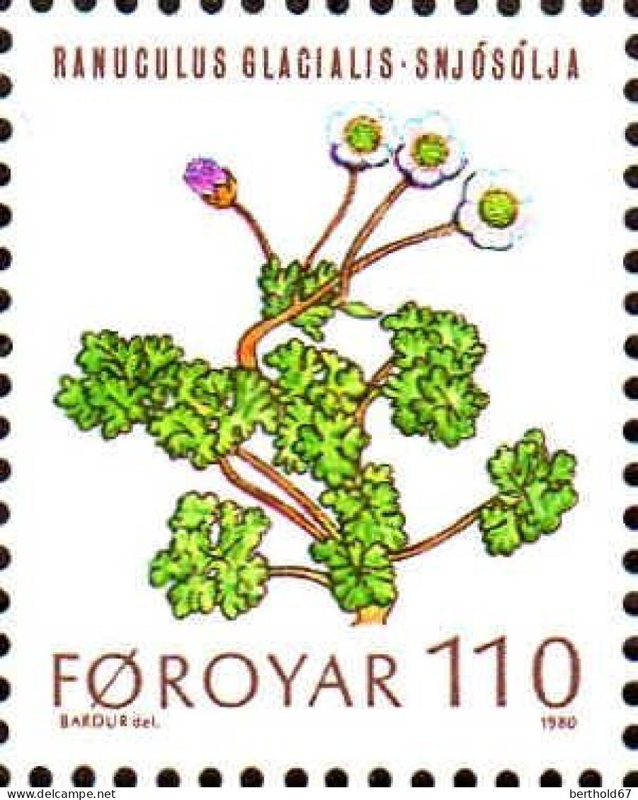 Feroe Poste N** Yv: 42/46 Plantes Sauvages - Färöer Inseln