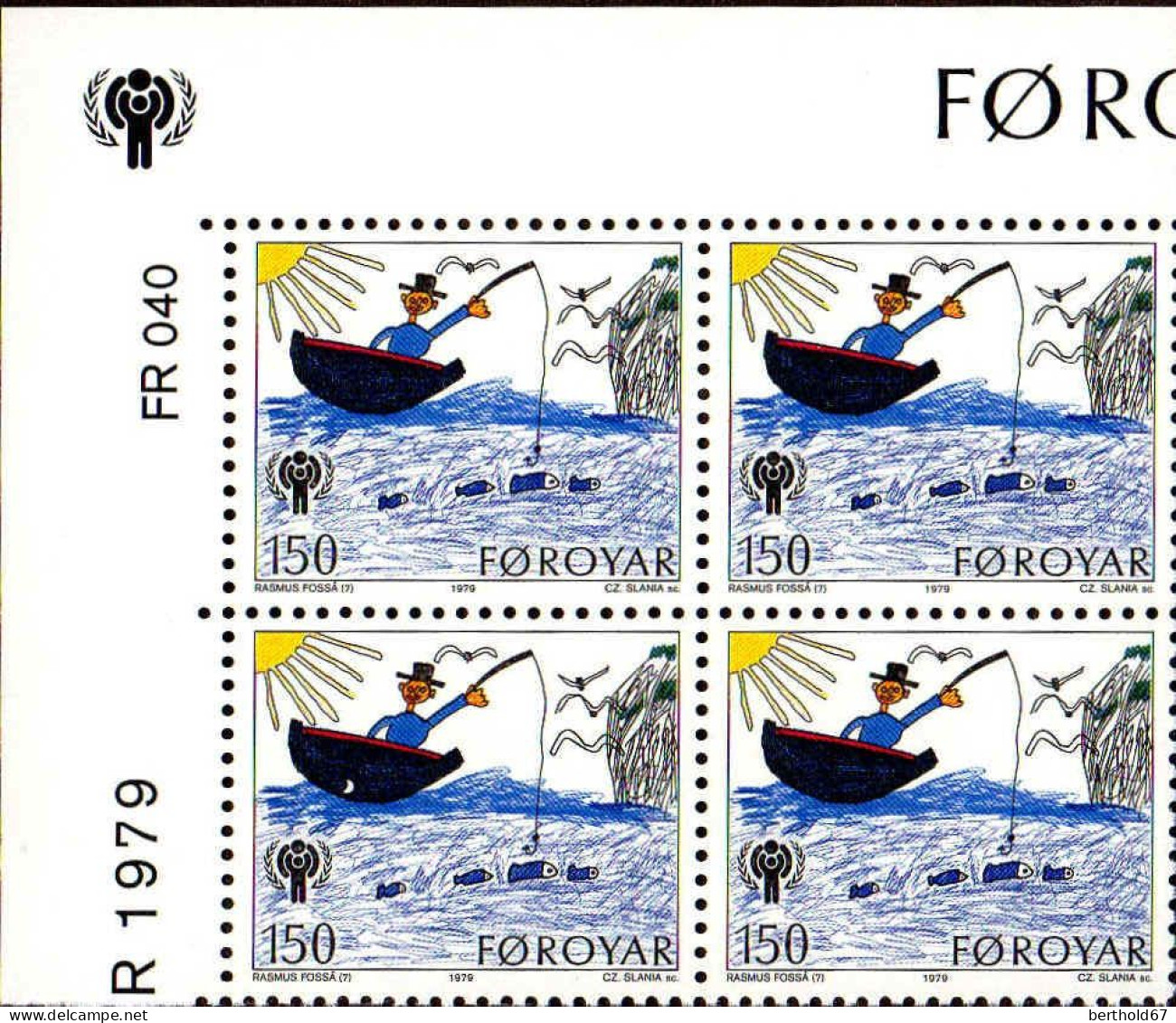 Feroe Poste N** Yv: 39/41 Année Internationale De L'Enfant Coin D.feuille X4 - Färöer Inseln