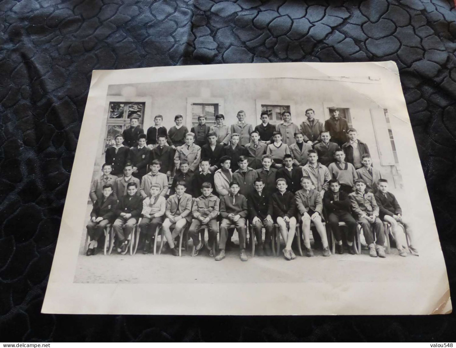 P-730 , Grande Photo De Classe, Pensionnat Notre Dame De France, Classe De Sixième, Le Puy En Velay, 1958-59 - Personnes Anonymes