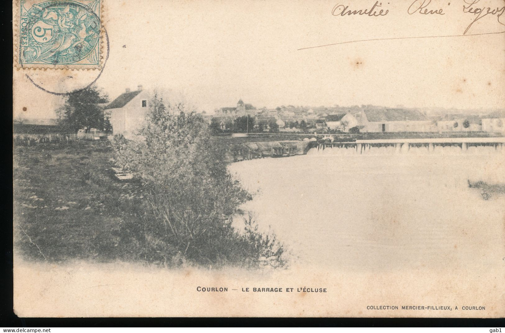 89 --- Courlon --- Le Barrage Et L'Ecluse - Autres & Non Classés