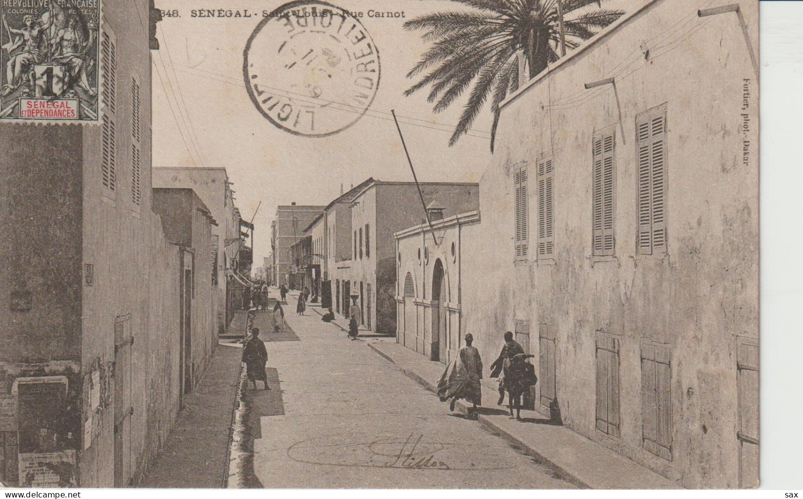 2420-217 Av 1905 N°348 Séné St Louis Rue Carnot Fortier Photo Dakar   Retrait 01-06 - Sénégal