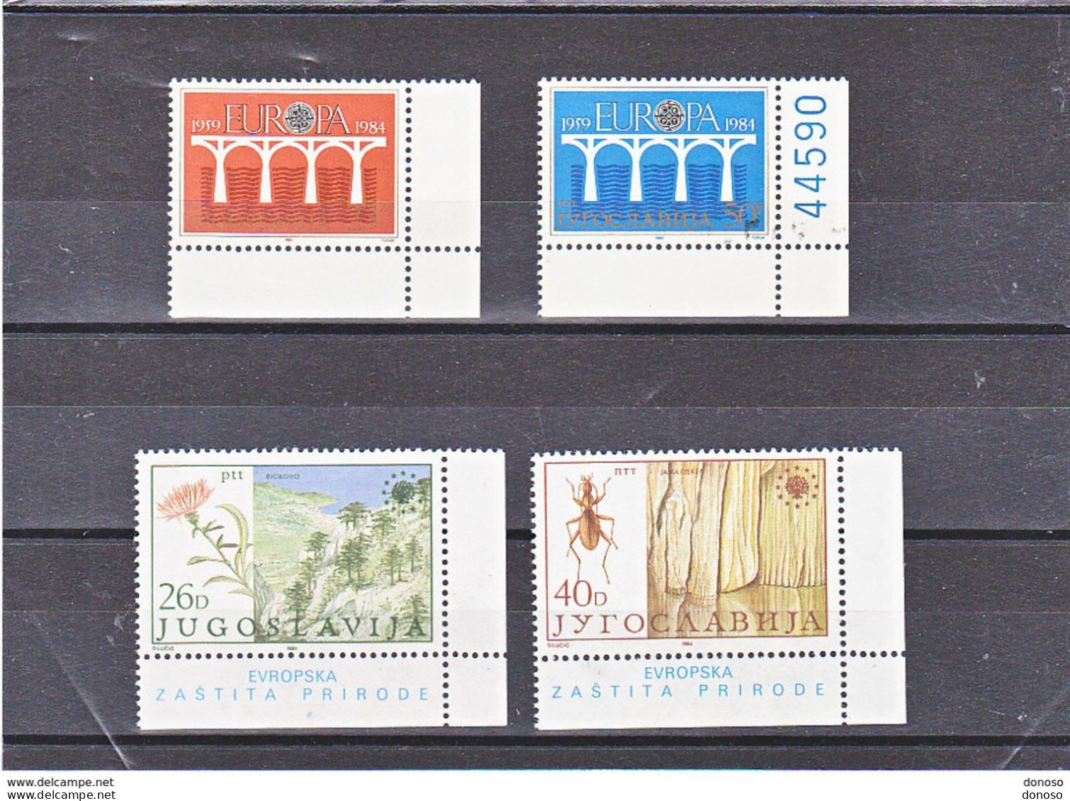 YOUGOSLAVIE 1984 EUROPA ENVIRONNEMENT Yvert 1925-1926 + 1933-1934 NEUF** MNH Cote 5 Euros - Nuovi