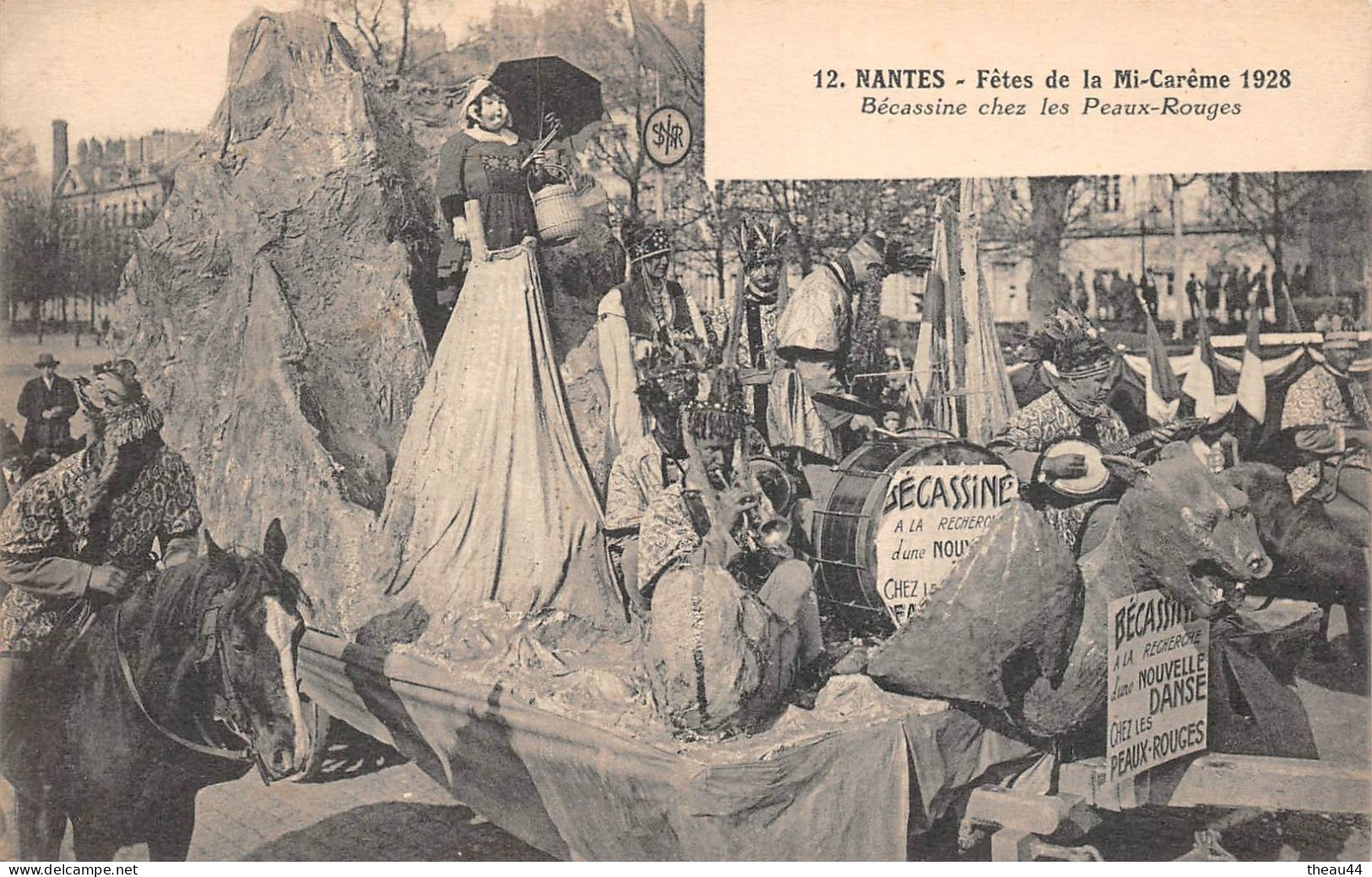 ¤¤  -  NANTES  -  Fête De La Mi-Carême 1928  -  BECASSINE Chez Les Peaux-Rouges  -  ¤¤ - Nantes