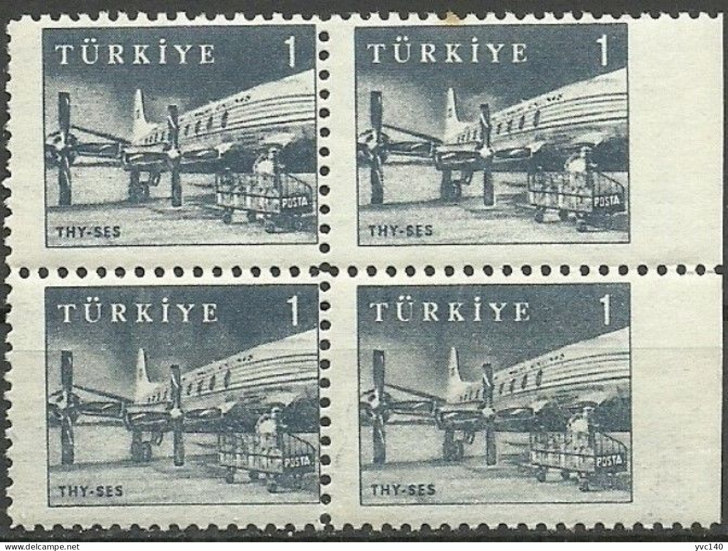 Turkey; 1959 Pictorial Postage Stamp 1 K. ERROR "Imperf. Edge" - Nuevos