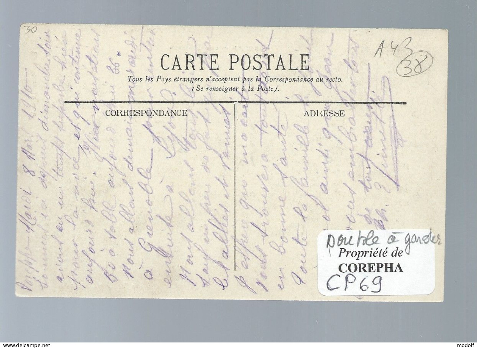 CPA - 38 - Voreppe - Vue Générale - Circulée En 1910 - Voreppe