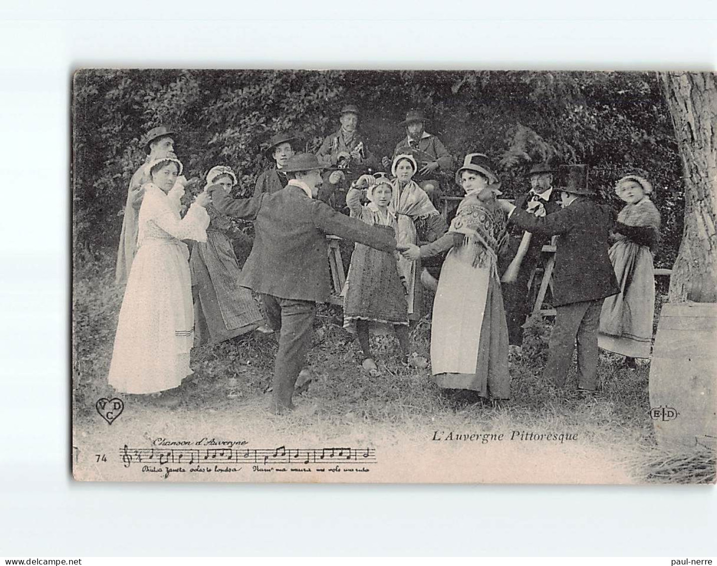 L'Auvergne Pittoresque, La Danse - état - Andere & Zonder Classificatie