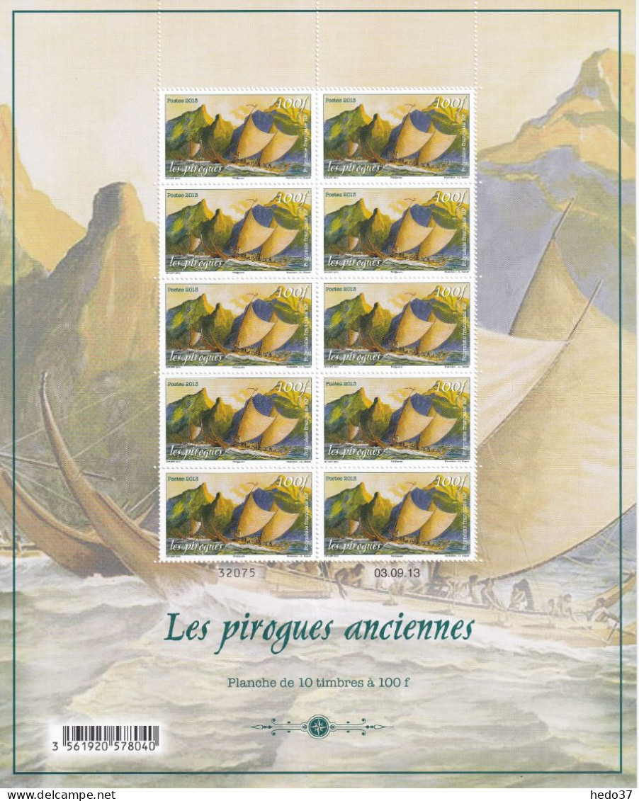 Polynésie N°1042/1043 - Feuille Entière - Neufs ** Sans Charnière - TB - Unused Stamps