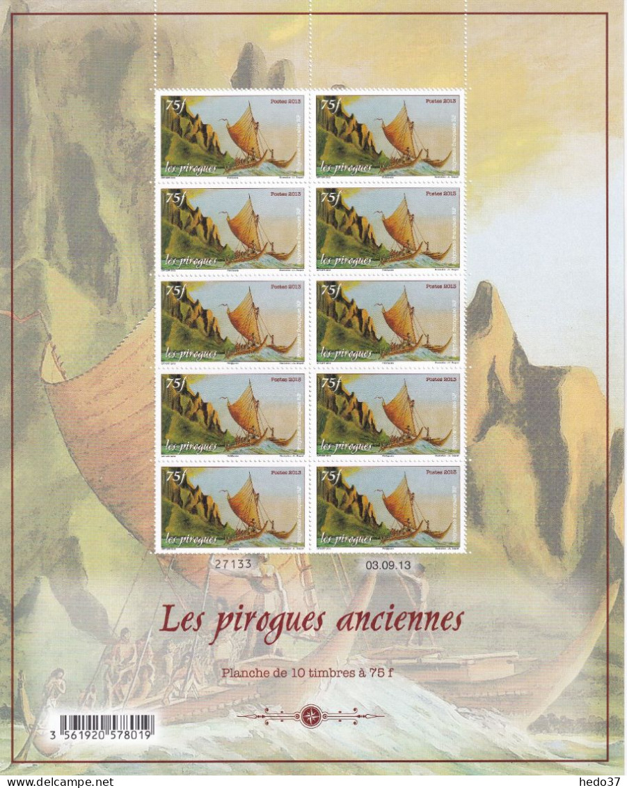 Polynésie N°1042/1043 - Feuille Entière - Neufs ** Sans Charnière - TB - Neufs