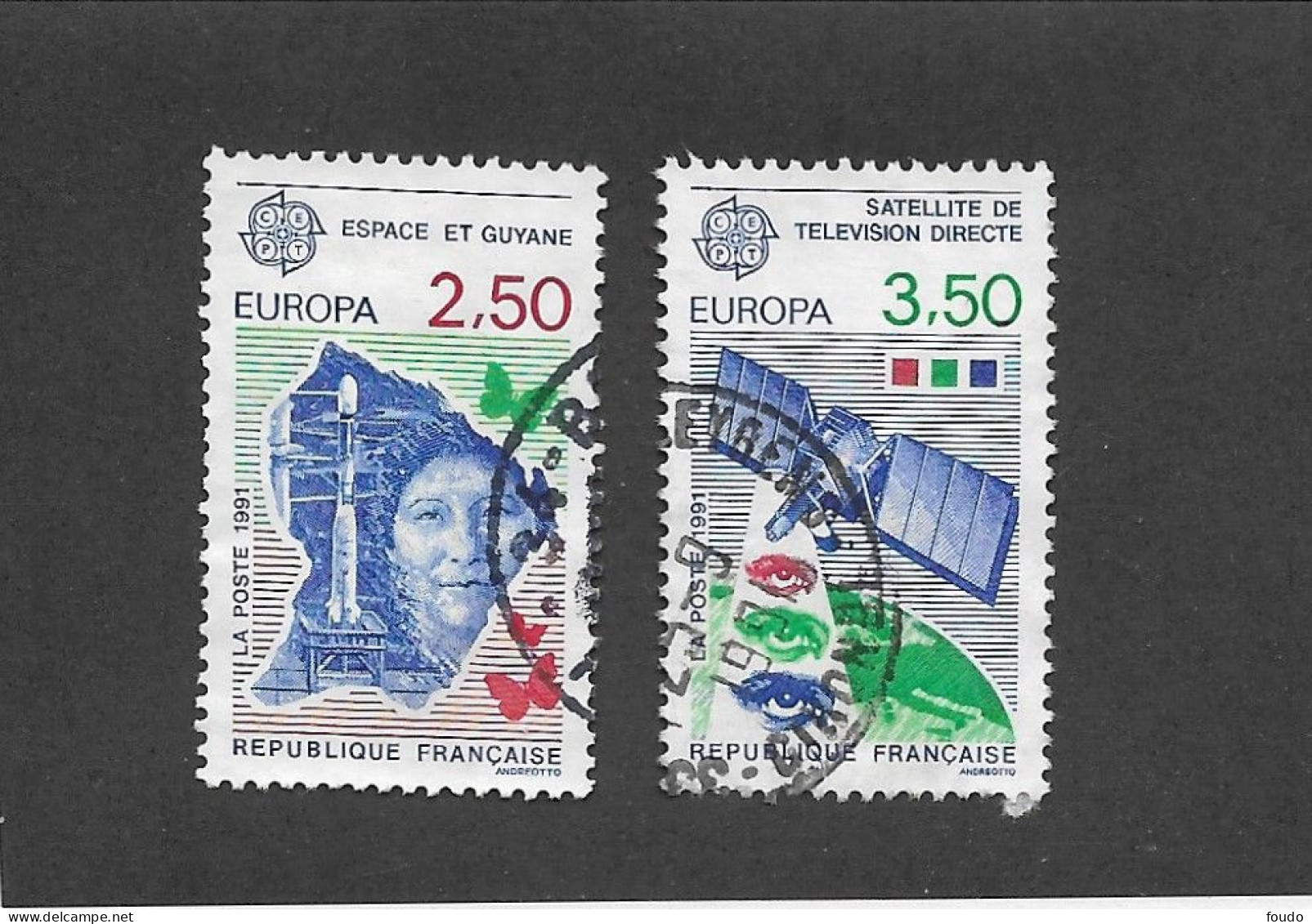 FRANCE 1991 -  N°YT 2696 2697 - Gebraucht