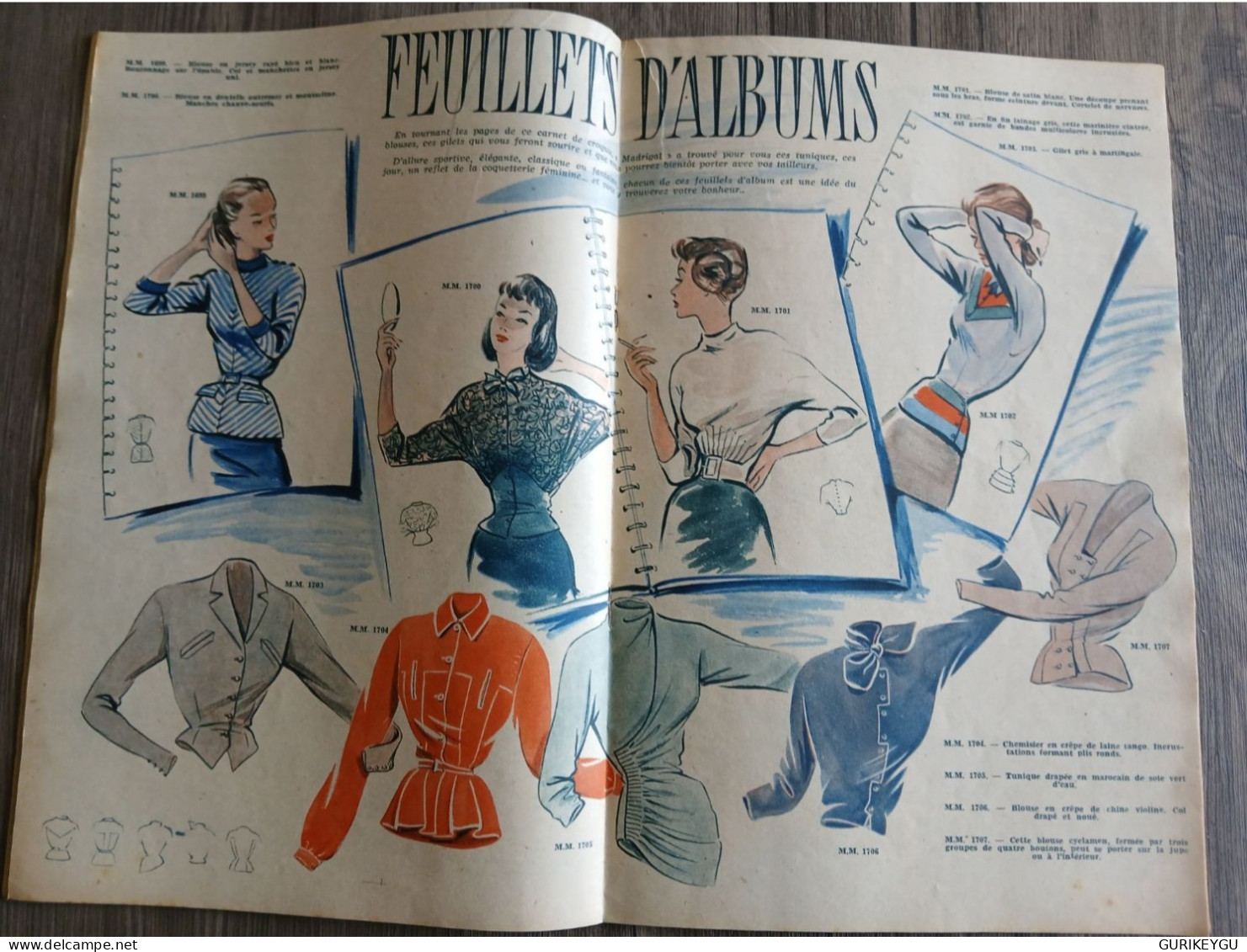 RARISSIME Revue Magazine MODE DE PARIS MADRIGAL N° 8 Robe Jeux D'enfants Du 23/02/1949 Roman - Non Classés