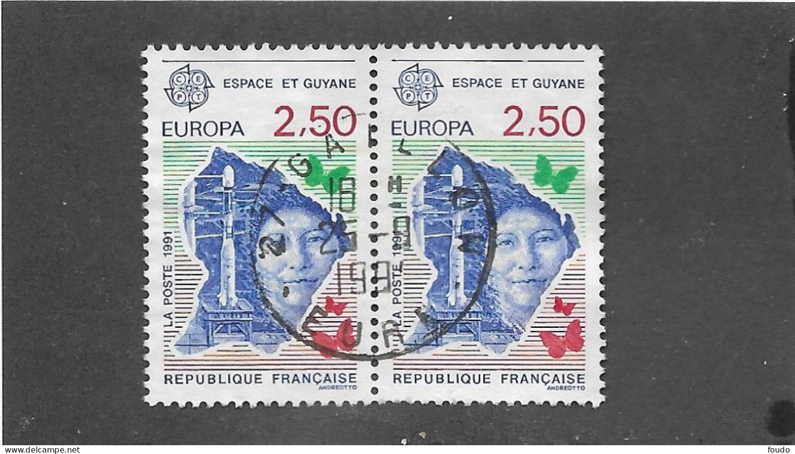 FRANCE 1991 -  N°YT 2696 2697 - Oblitérés