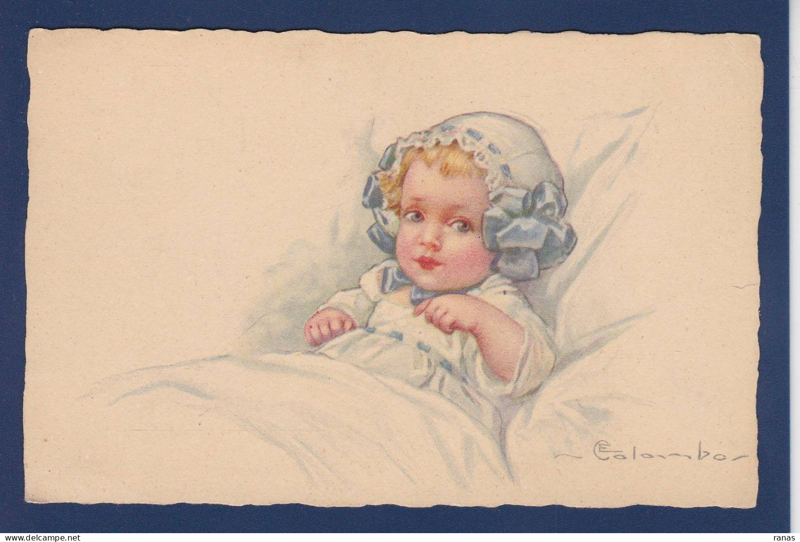 CPA Colombo Enfants Illustrateur Italien Art Déco écrite 1813-3 - Colombo, E.