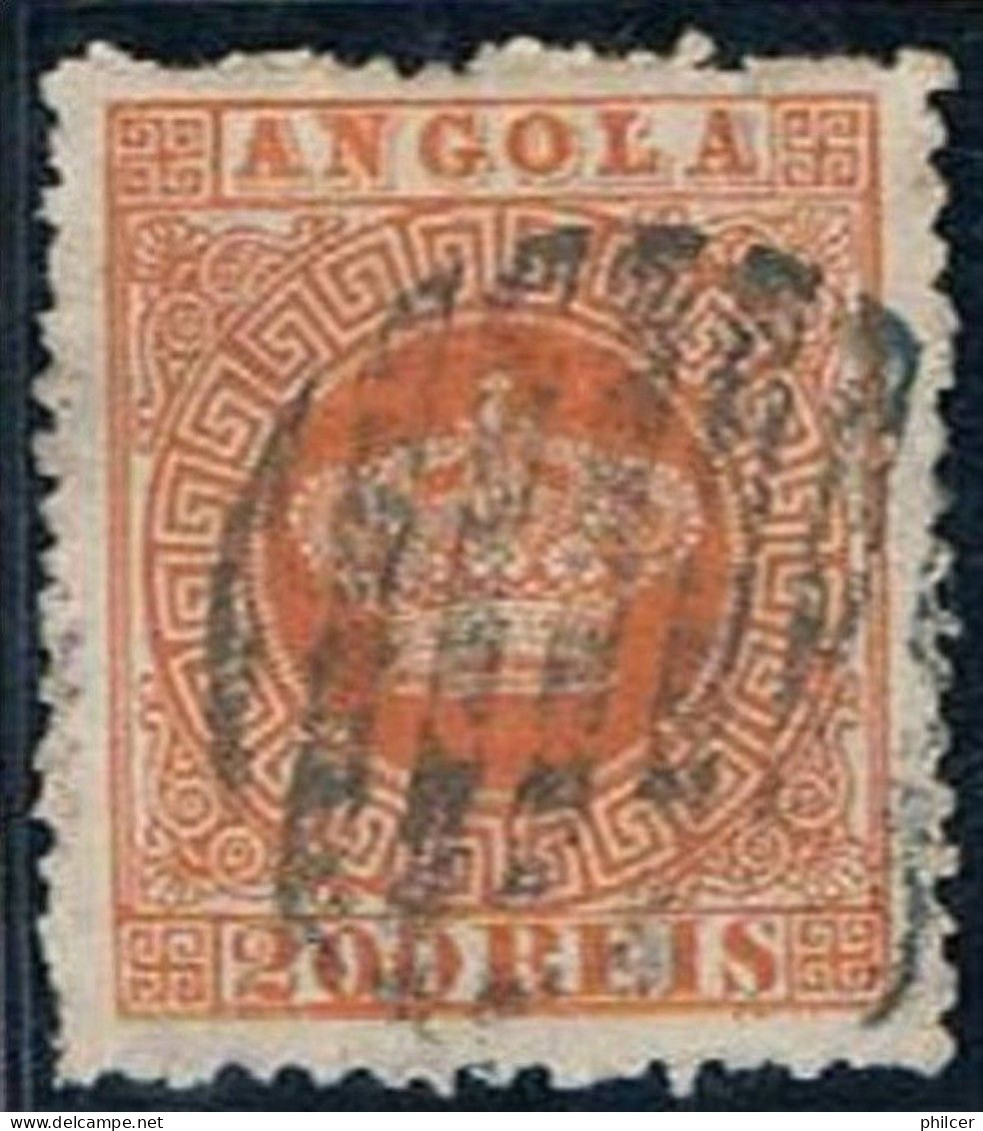 Angola, 1870/7, # 8 Dent. 12 1/2, Used - Angola