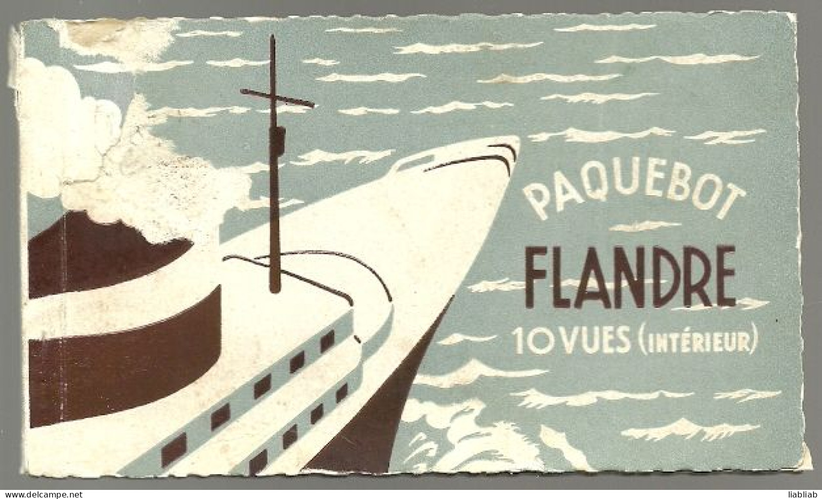 PAQUEBOT FLANDRE  - UN CARNET DE 10 VUES-  CARTES POSTALES - Passagiersschepen