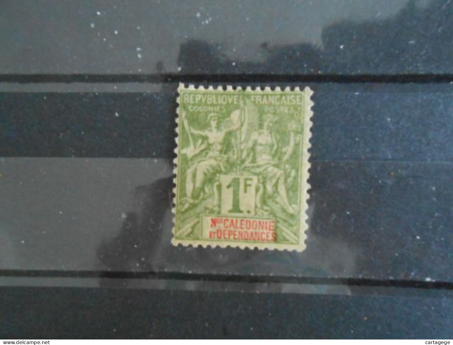 NOUVELLE-CALEDONIE YT 53 TYPE DUBOIS 1f. Olive* - Unused Stamps