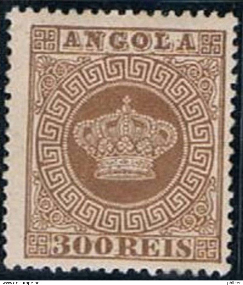 Angola, 1870/7, # 9 Dent. 13 1/2, MH - Angola