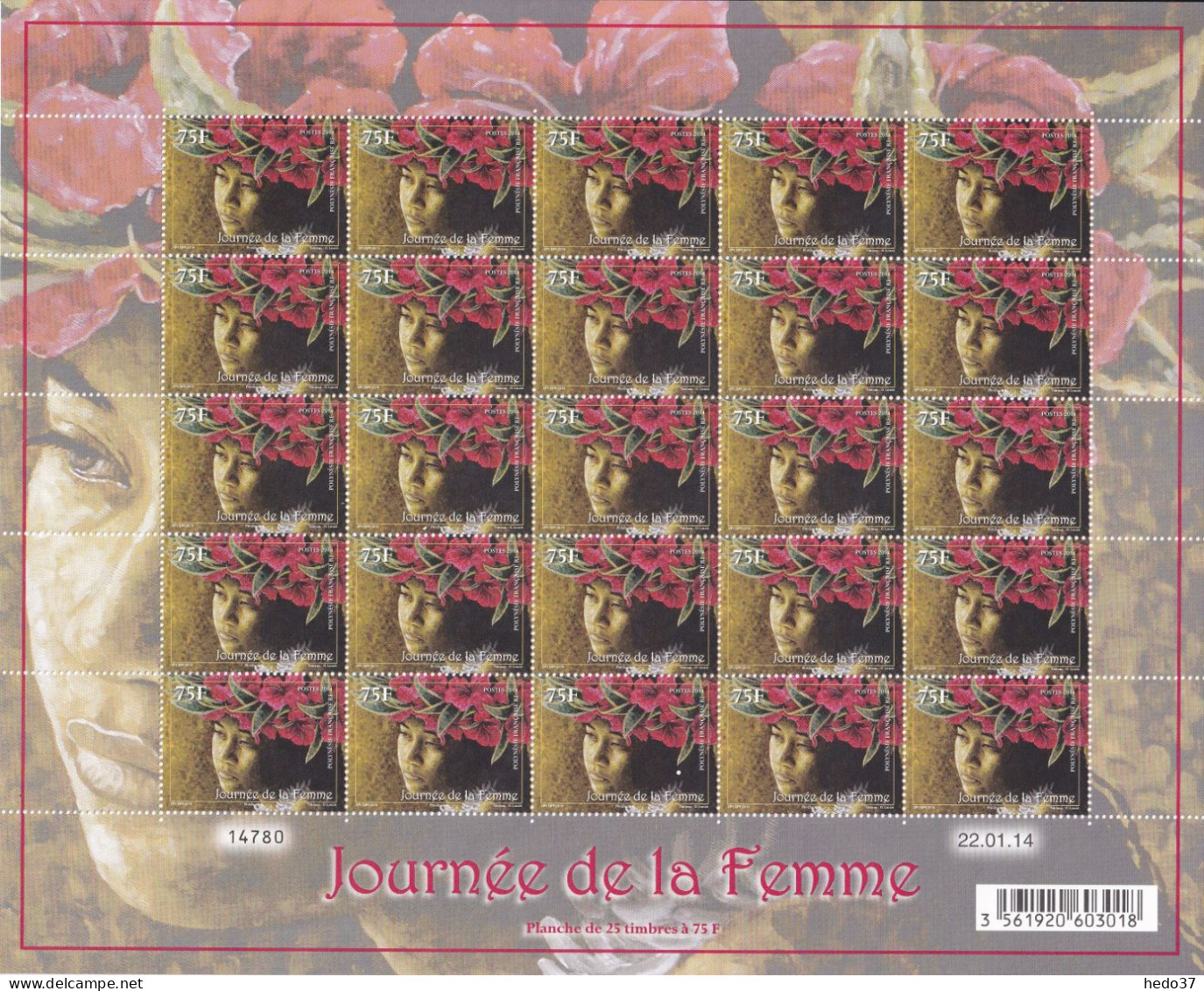 Polynésie N°1056/1057 - Feuille Entière - Neufs ** Sans Charnière - TB - Unused Stamps