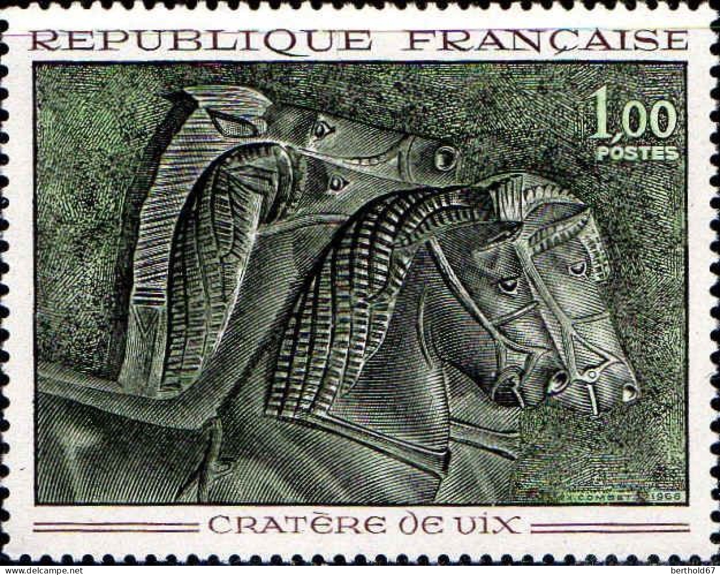 France Poste N** Yv:1478/1479 Œuvres D'art Cratère De Vix & G.de La Tour - Unused Stamps