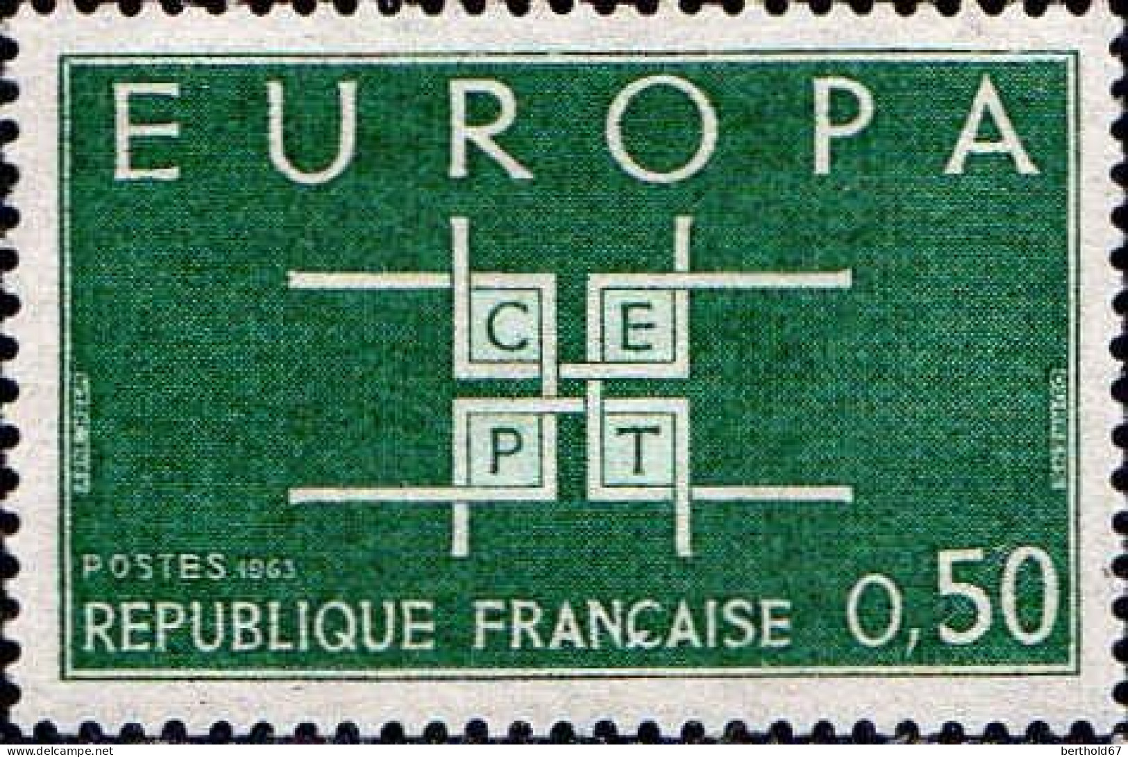 France Poste N** Yv:1396/1397 Europa Cept Sigle Stylisé - Unused Stamps