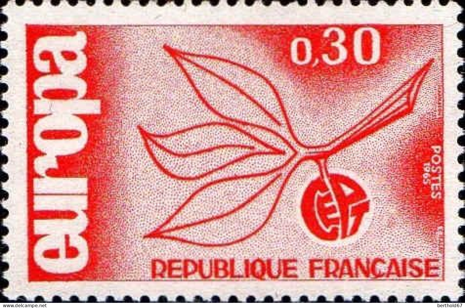 France Poste N** Yv:1455/1456 Europa Cept Branche D'olivier - Ongebruikt